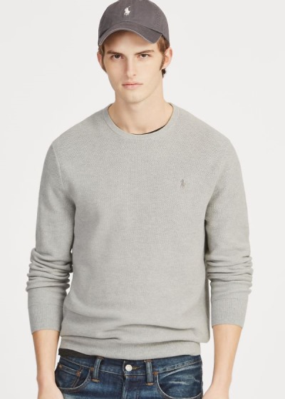 Men's Polo Ralph Lauren Cotton Crewneck Sweater | 536287JXF